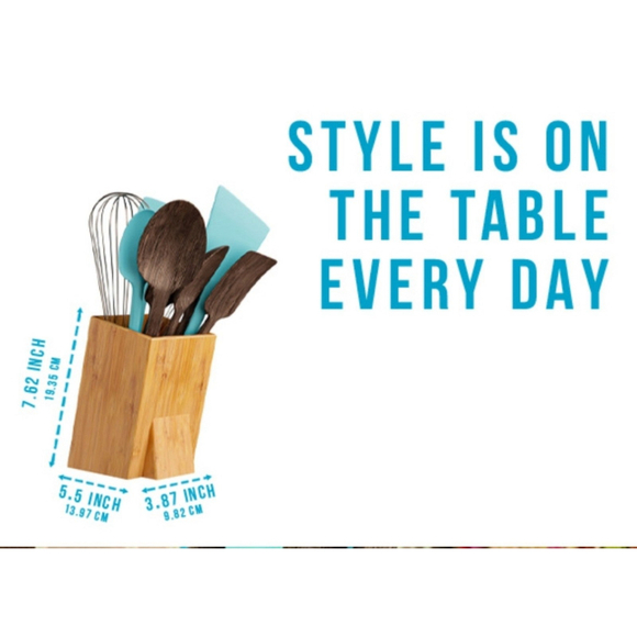 Bamboo Utensil Holder - Picture 3 of 4